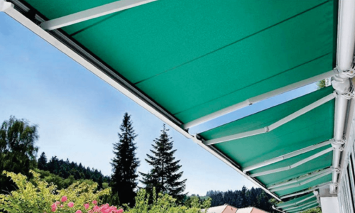 Outdoor sunshade awning